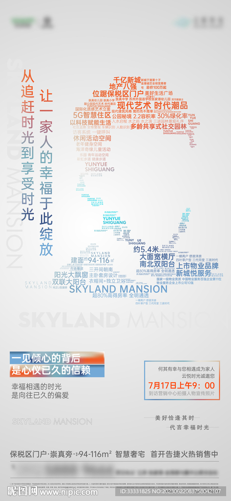 地产配套价值点海报