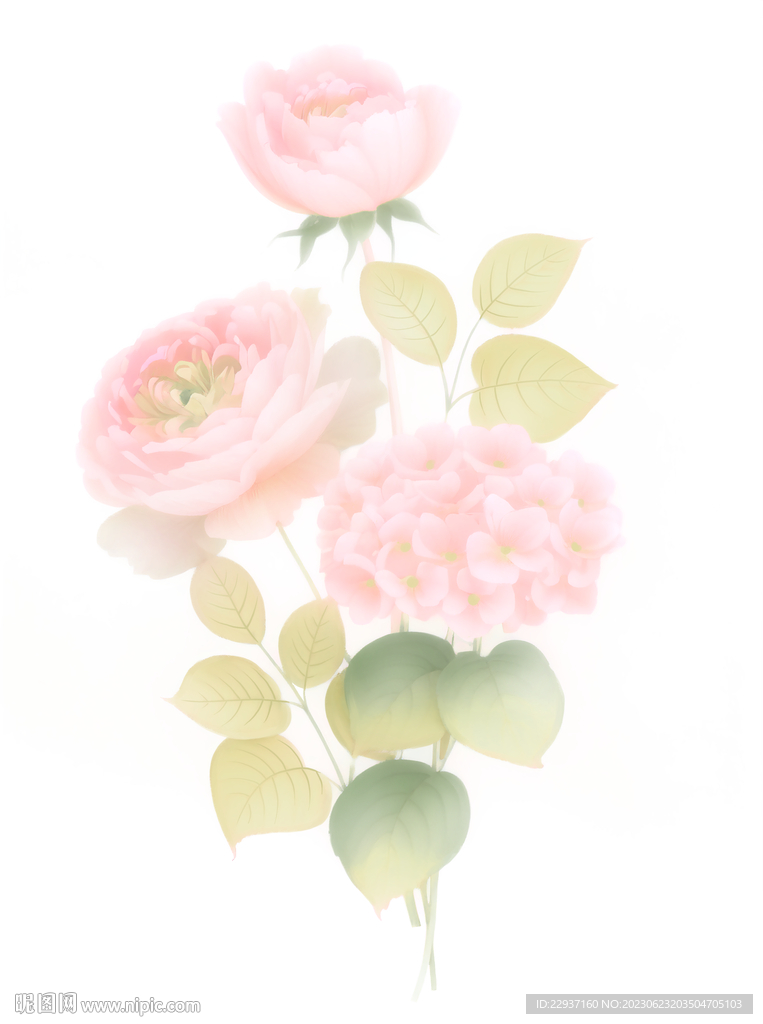 手绘花
