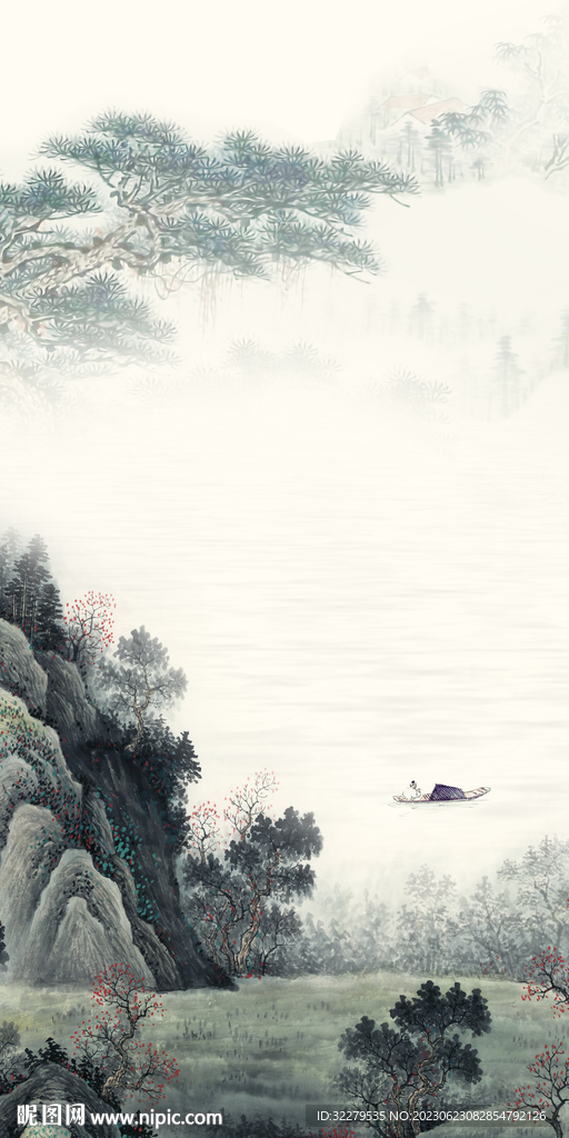 古风 淡雅新传玄关 TIF分层