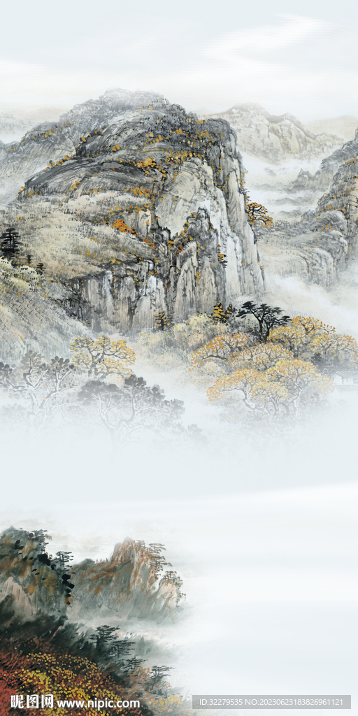 人气 中式意境玄关 TIF分层