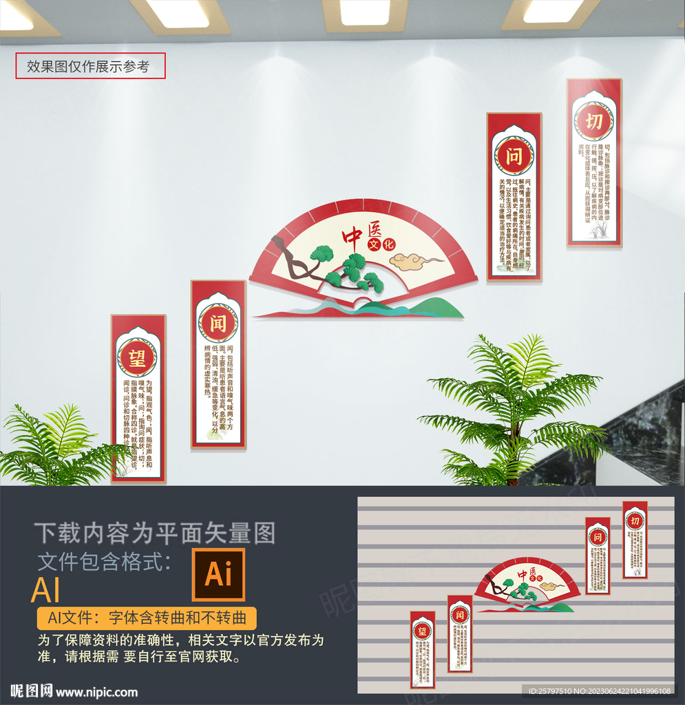 中医楼梯楼道文化墙