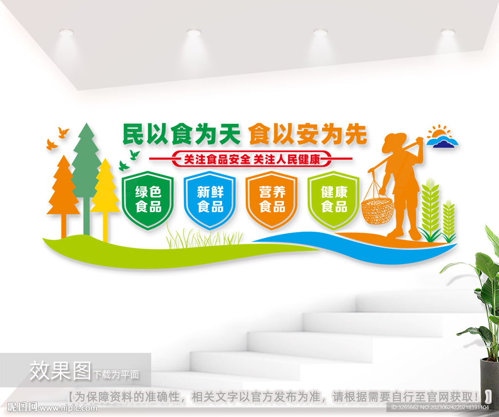 关注食品安全标语文化墙图片
