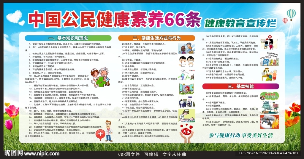 中国公民健康素养66条