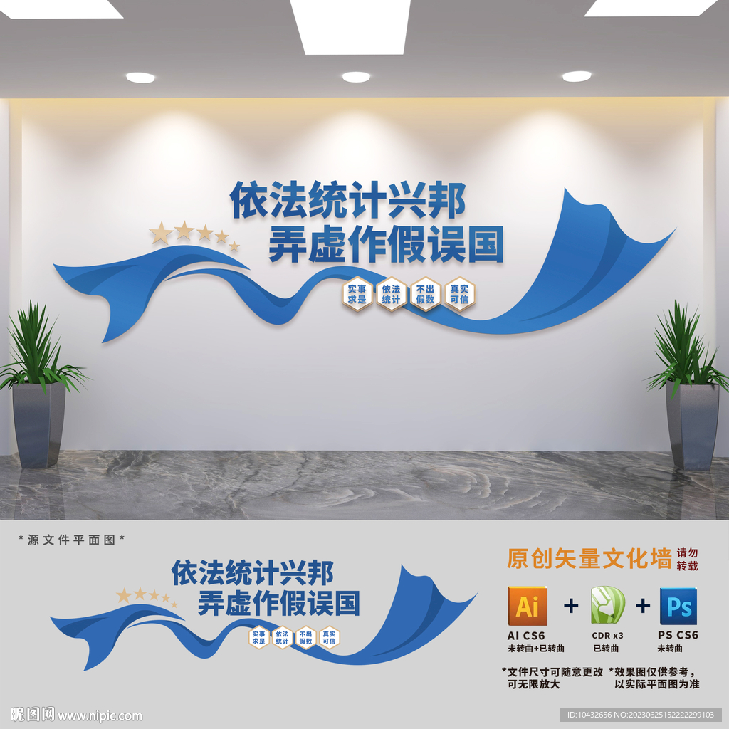 统计局标语文化墙