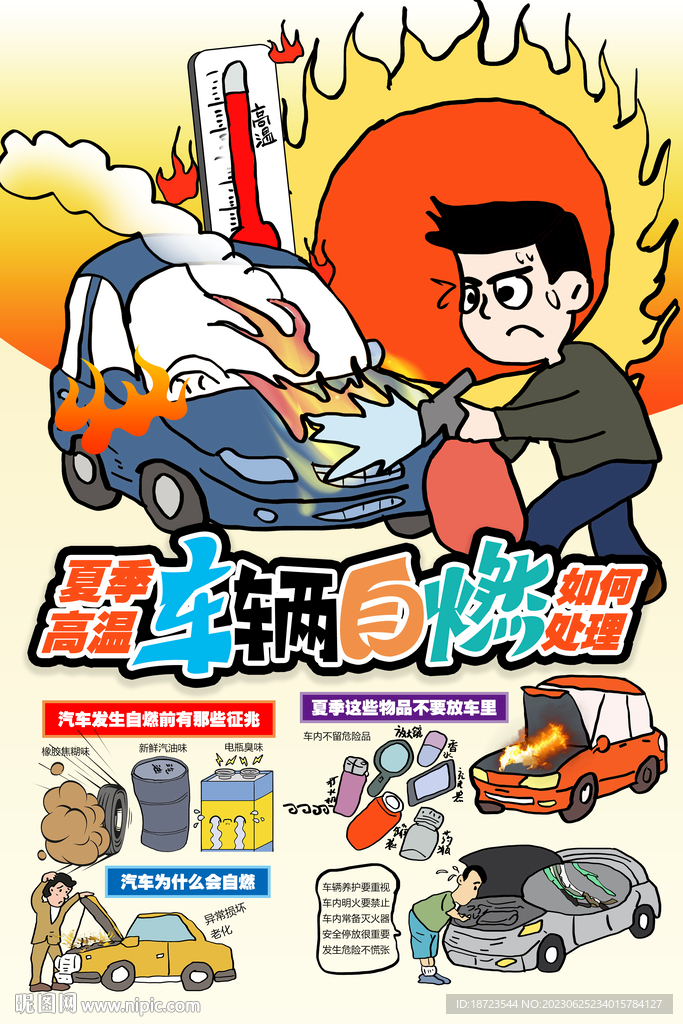 夏季高温车辆自燃该如何处置