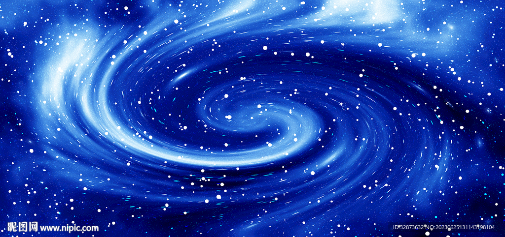 蓝色星空漩涡