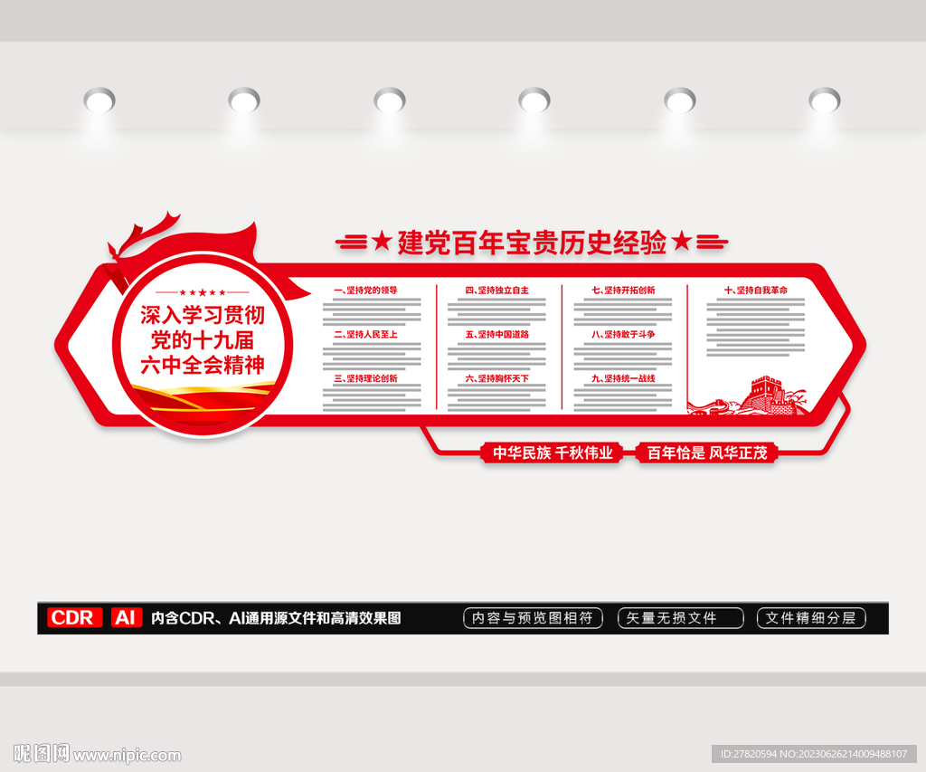 十个坚持文化墙