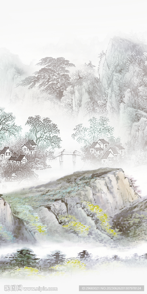 古风 奢雅现代玄关 tIf分层