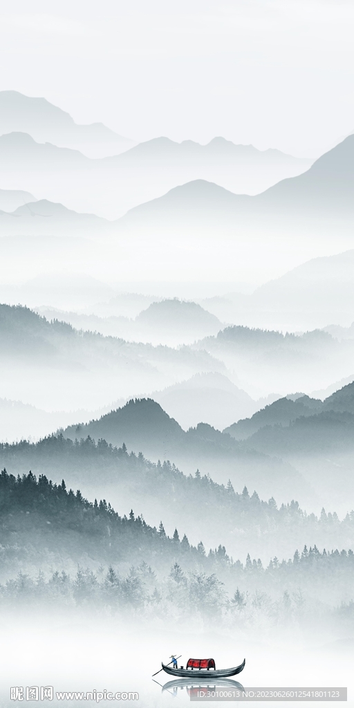 蓝色 中式人气玄关 TiF分层