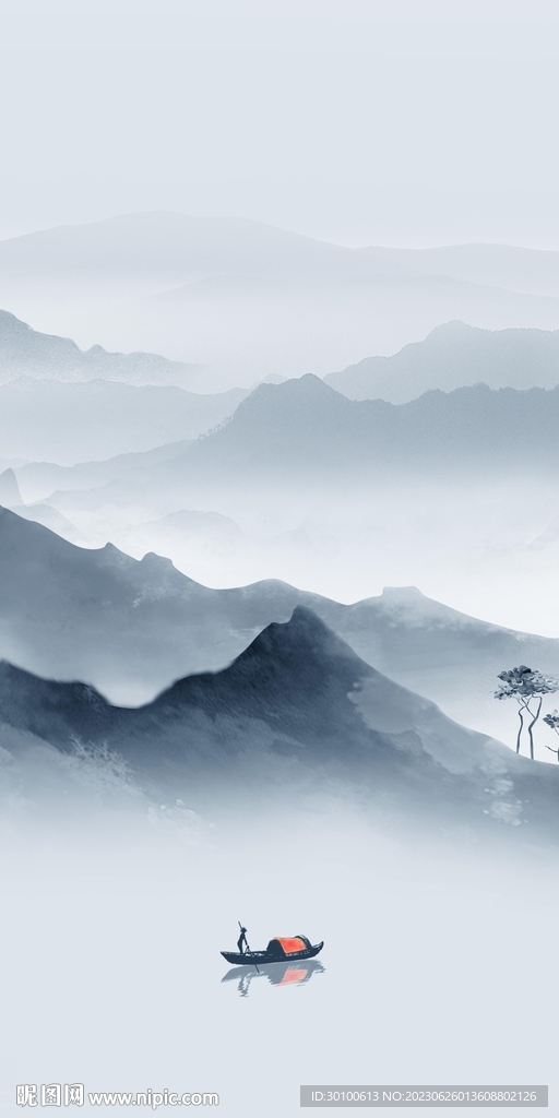 别墅 中式高雅玄关 tif分层