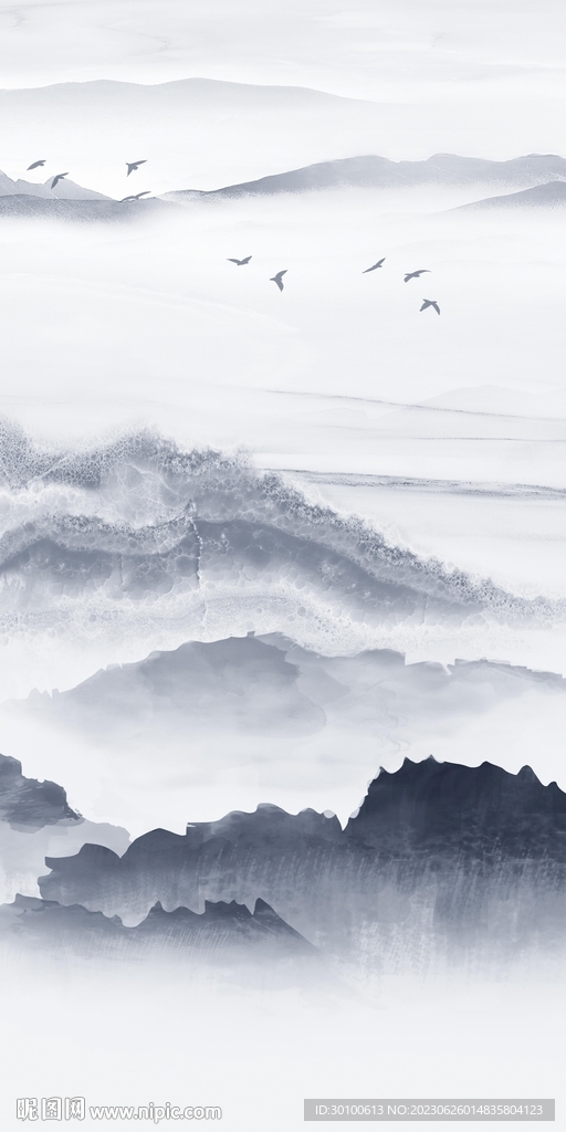 简约 中式高雅玄关 tif分层