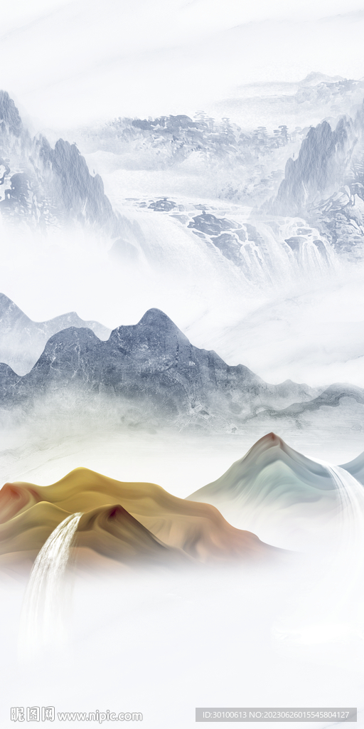 大气 中式高雅玄关 tif分层