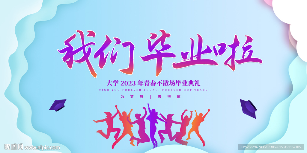 我们毕业啦展板
