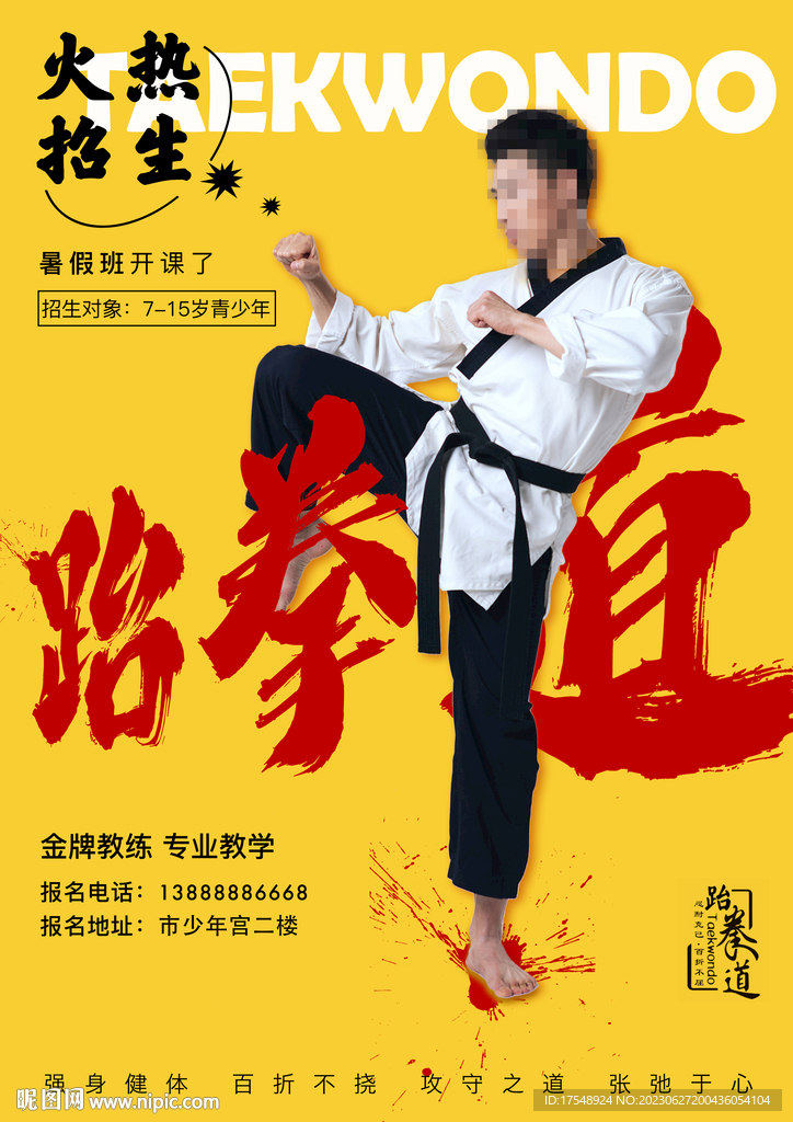 跆拳道海报