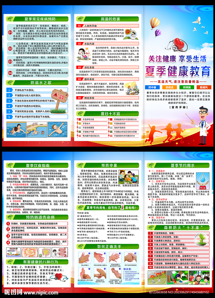 夏季健康教育宣传栏