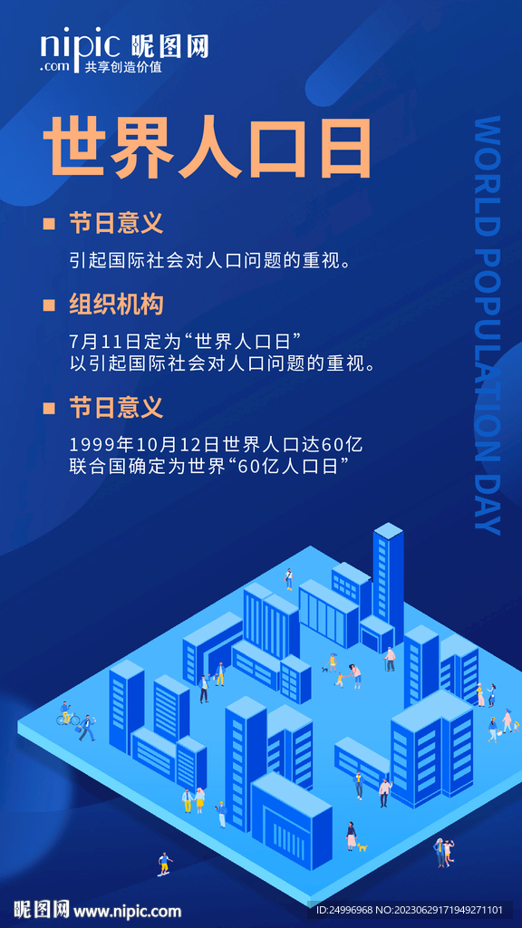 世界人口日海报