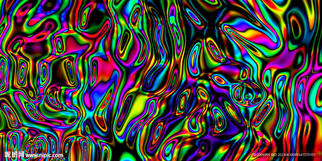 梦幻动感流体画