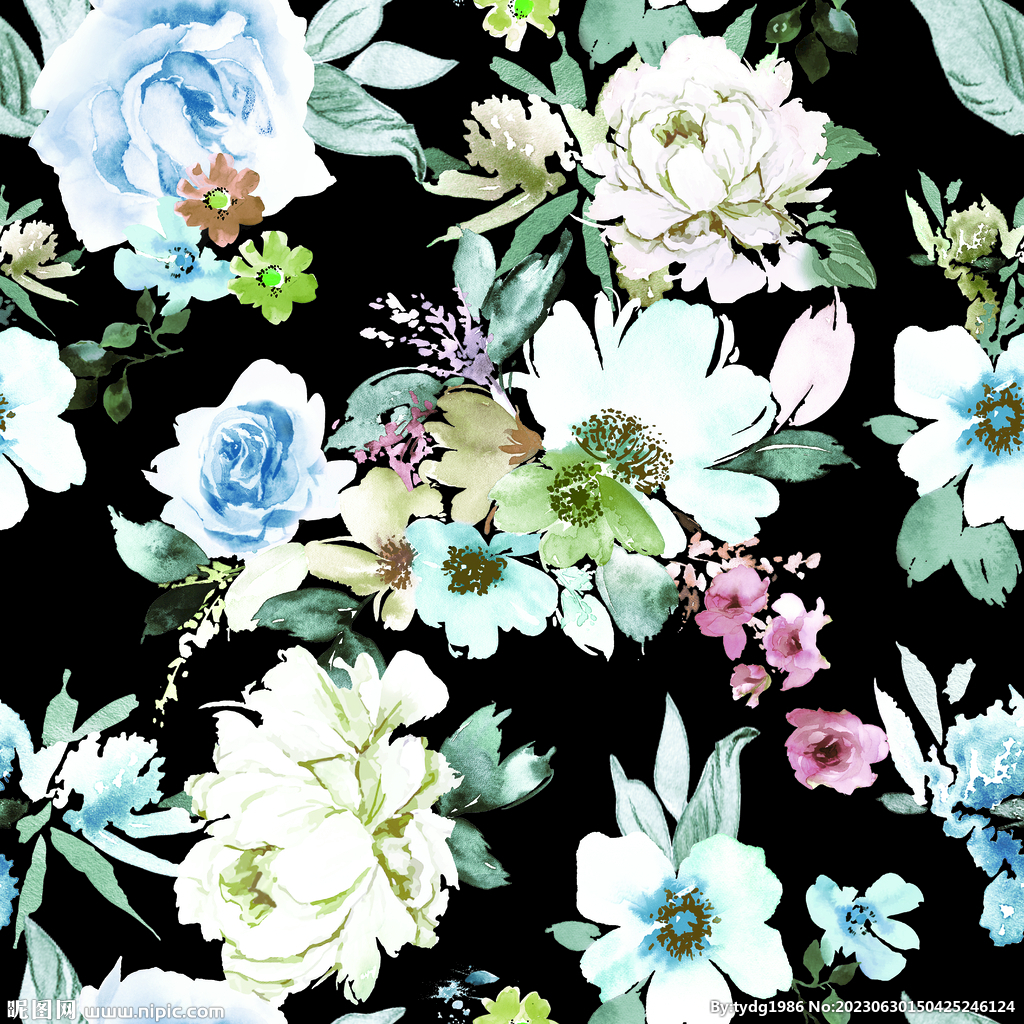 手绘花朵