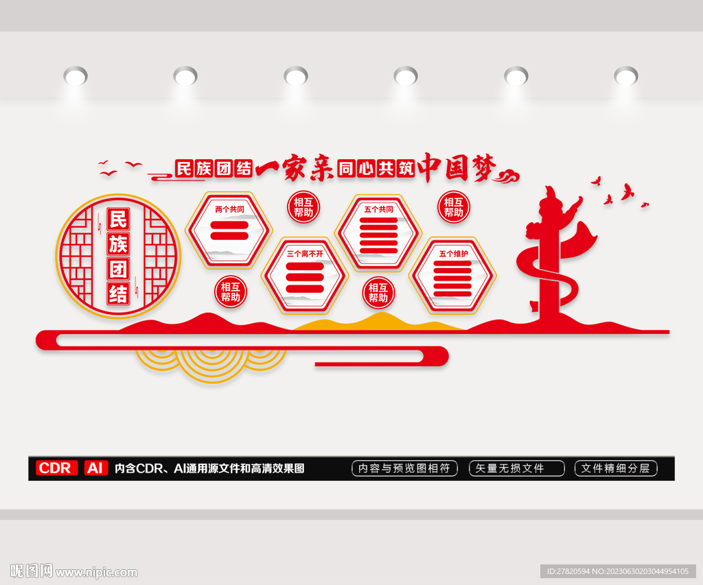 民族团结文化墙