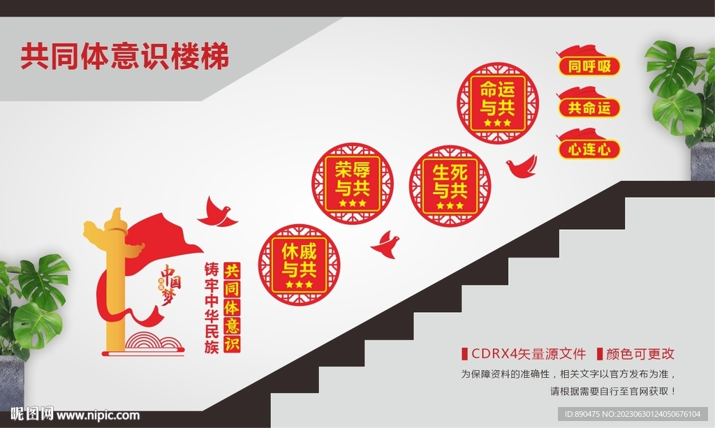 铸牢中华民族共同体意识楼梯文化