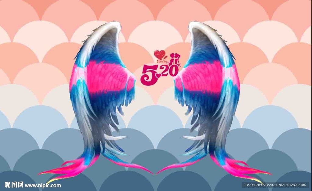 网红翅膀直播间背景墙