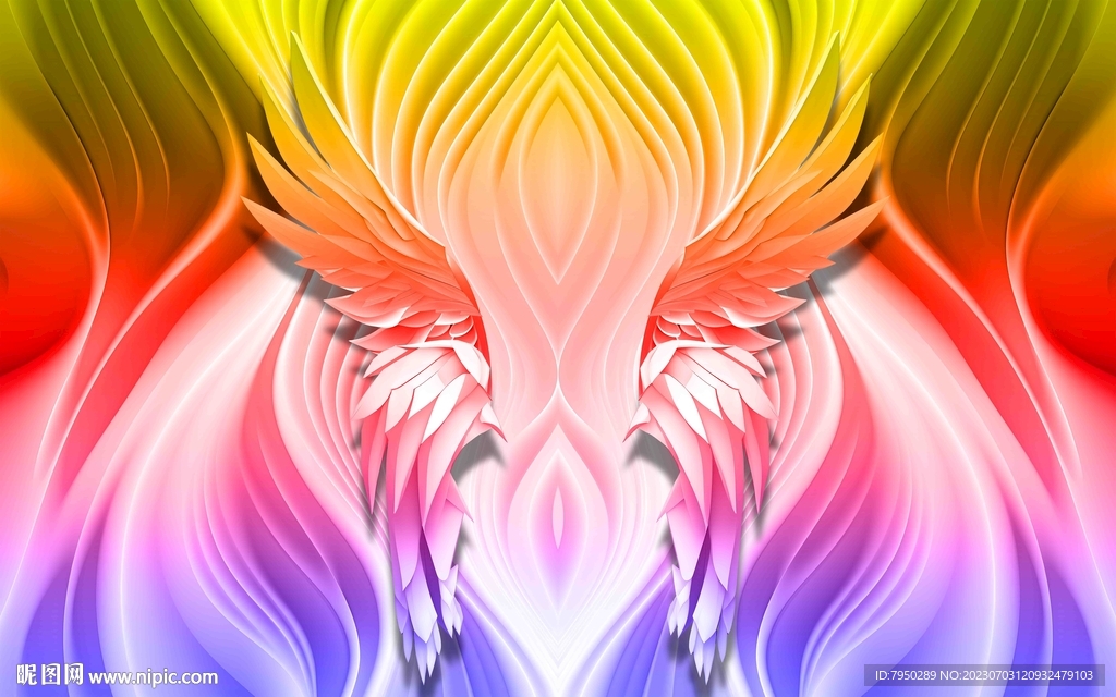 网红翅膀直播间背景墙