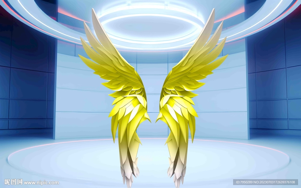 网红翅膀直播间背景墙