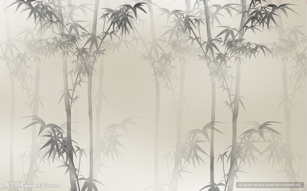 水墨竹子