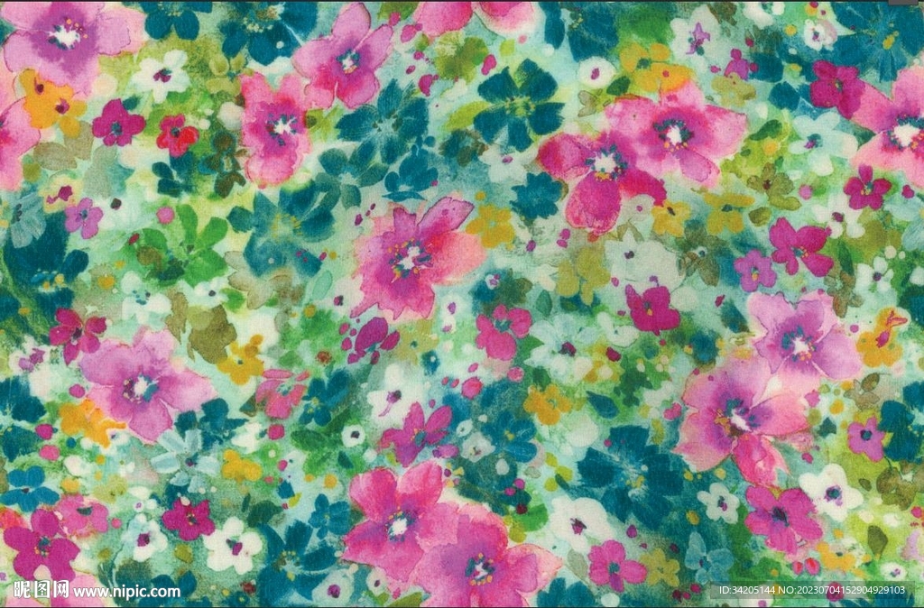 扎染花 红花 手绘花