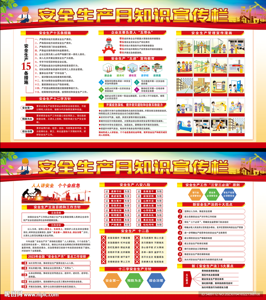 安全生产月展板