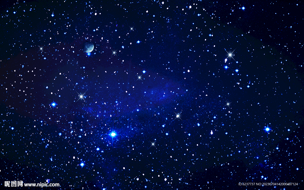 蓝色星空背景