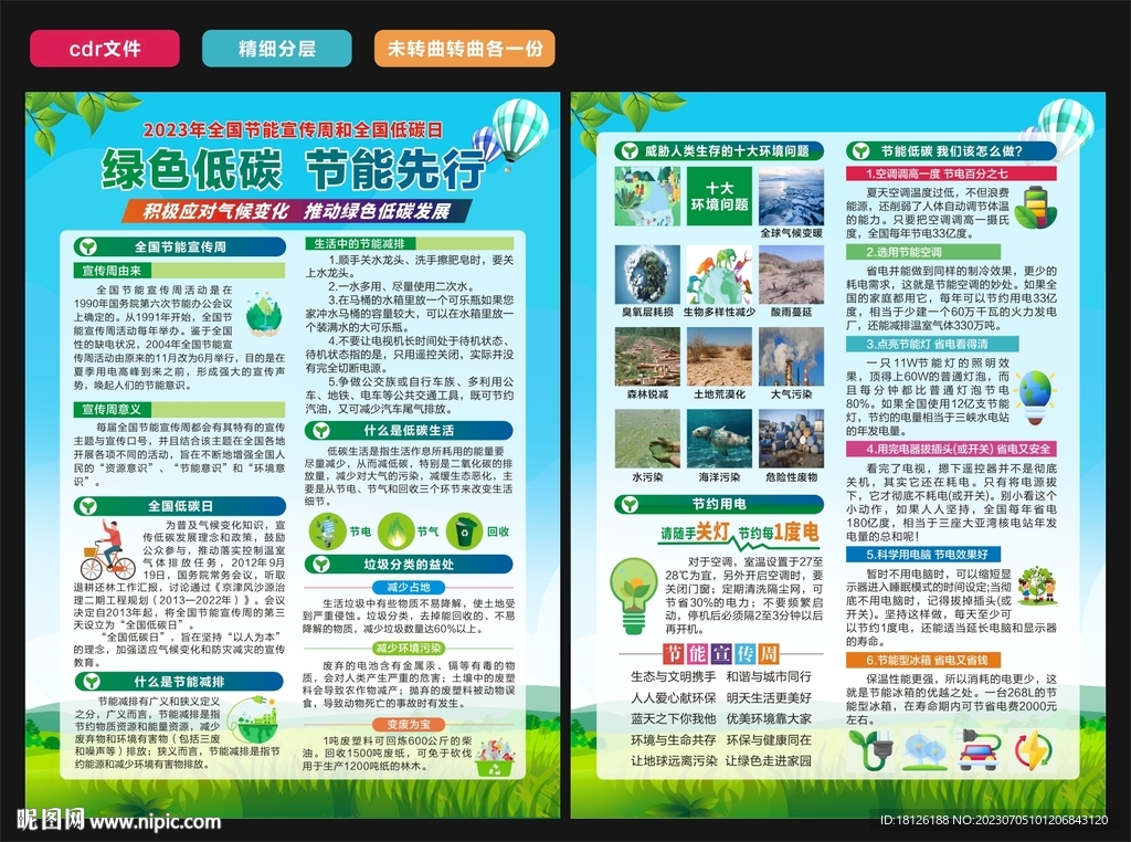 2023全国节能宣传周宣传单