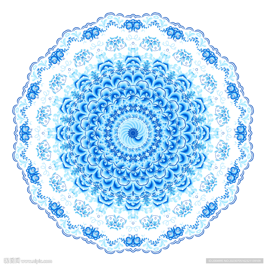 青花瓷花纹