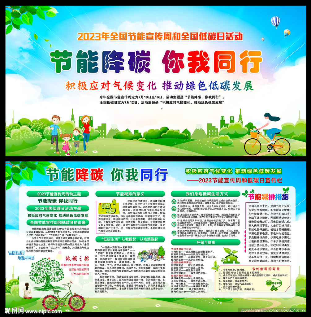 2023年全国节能宣传周展板
