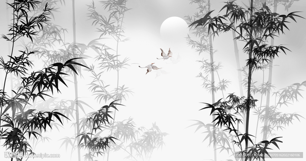 水墨竹子