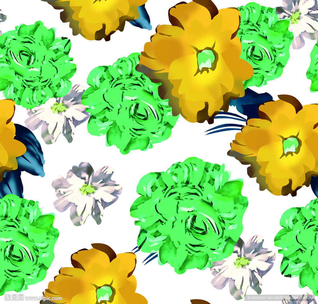 蓝花