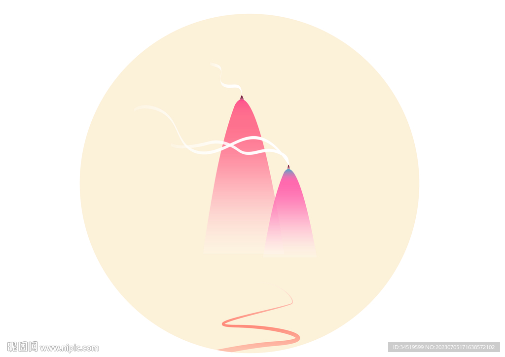 山顶插画