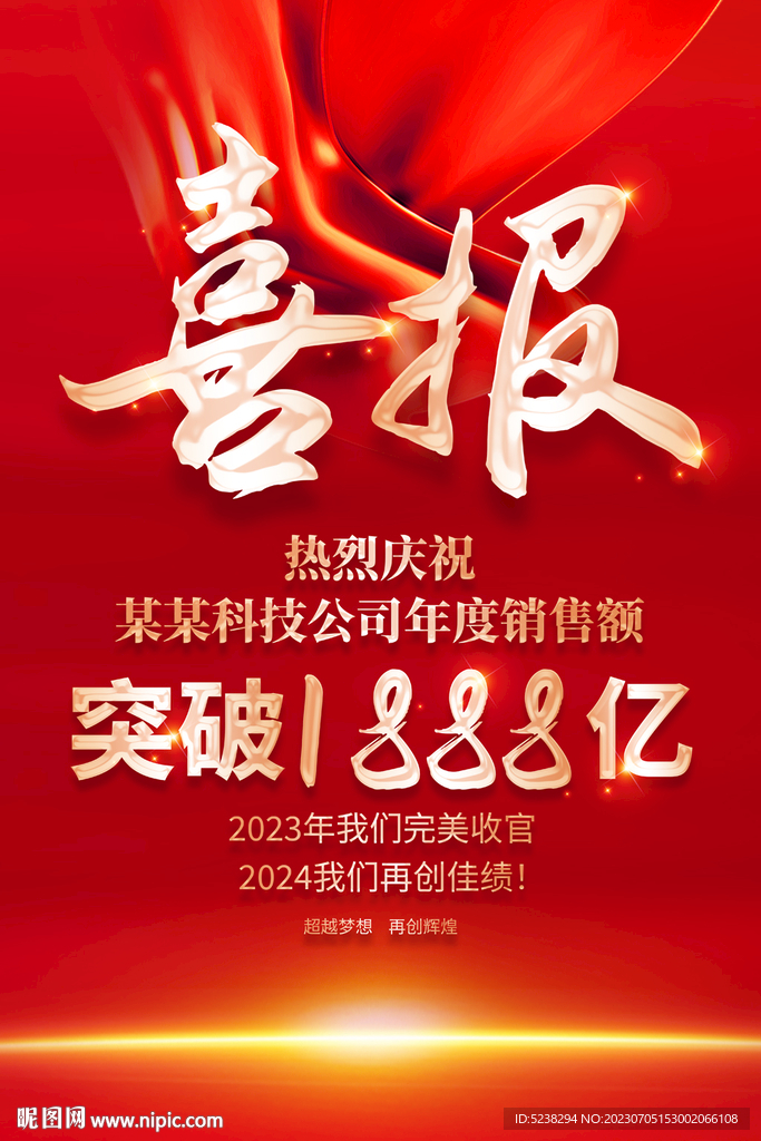 公司喜报海报
