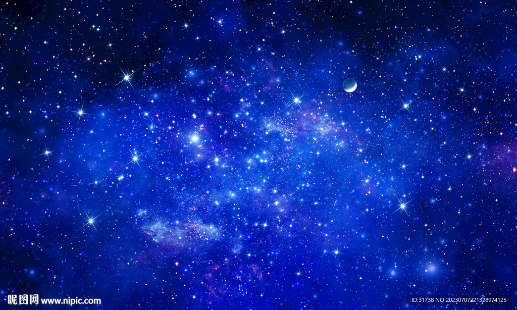 蓝色宇宙星空背景