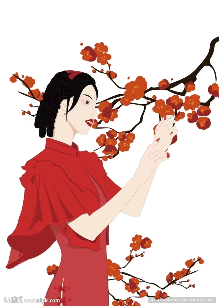 民国风人物插画