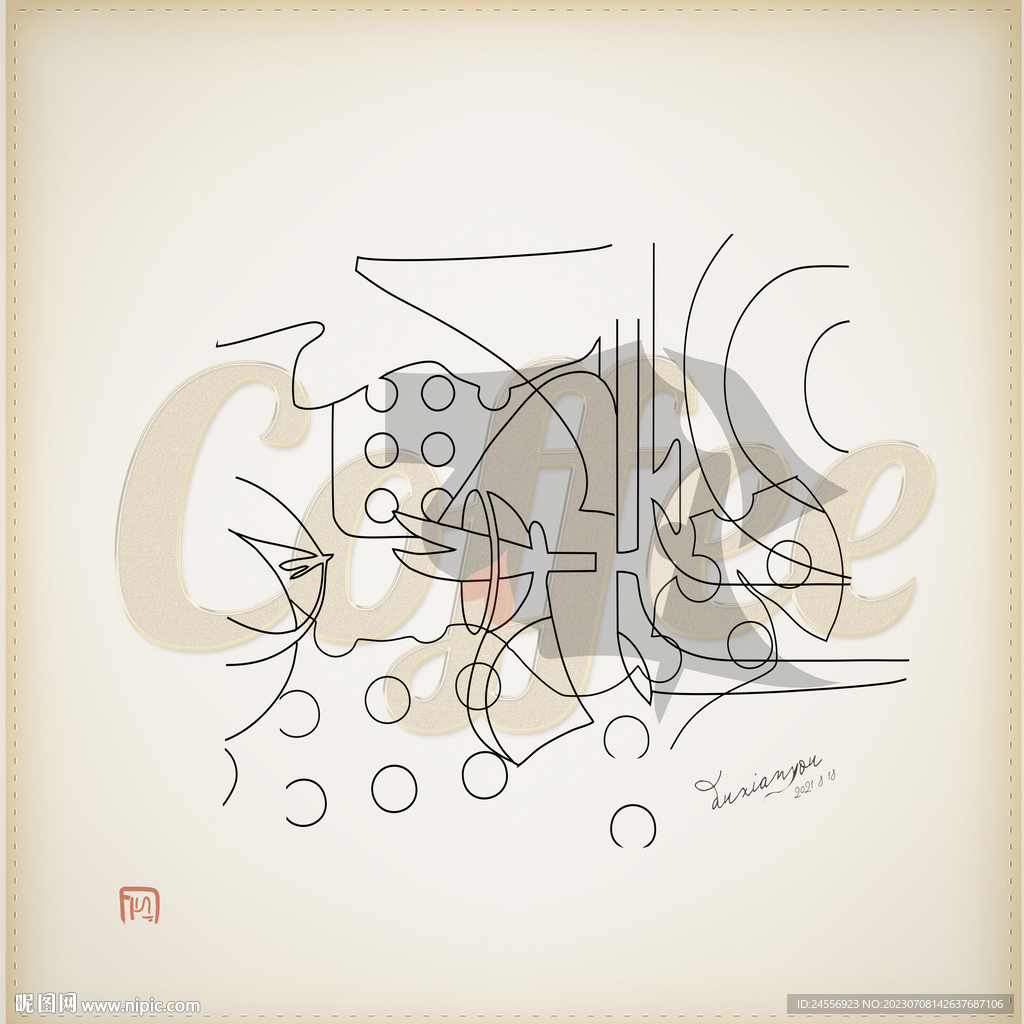 简约抽象画