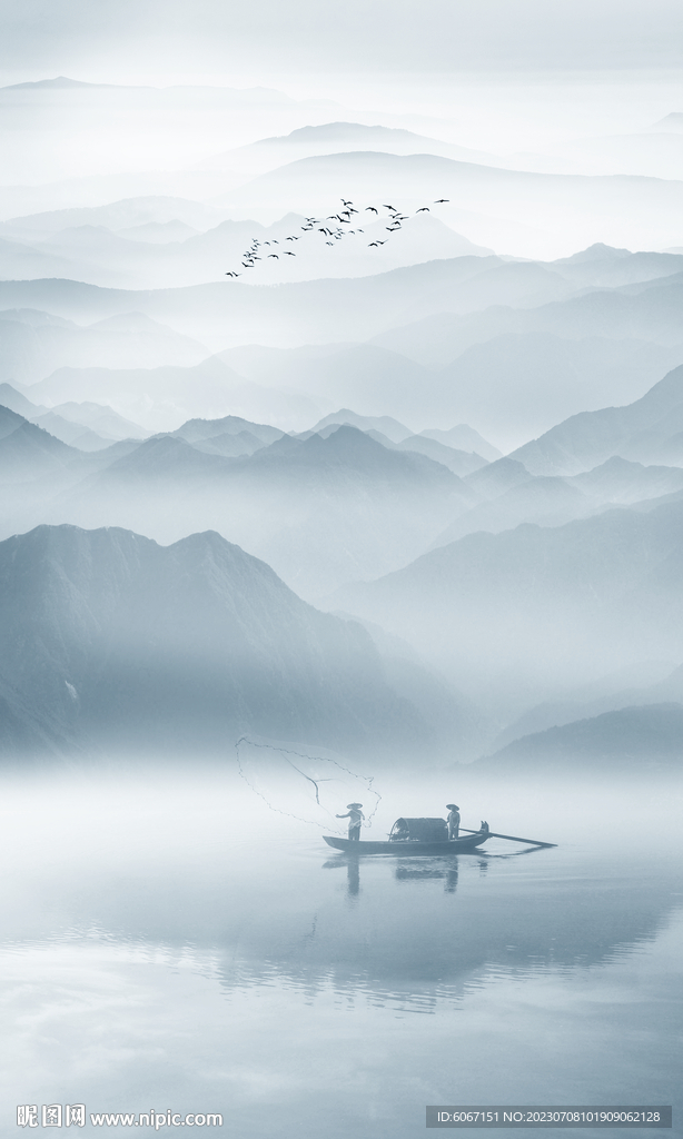 玄关水墨画