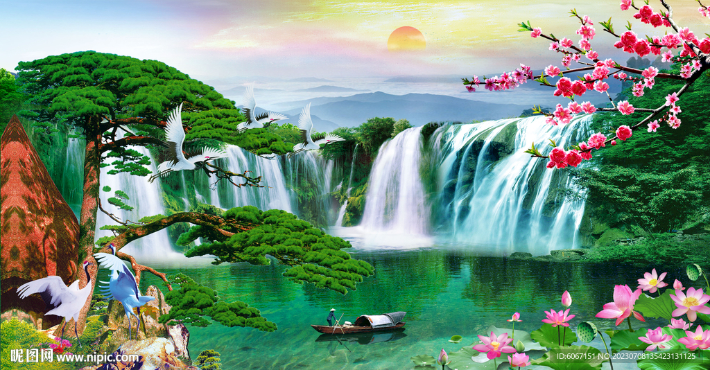 流水生财 富水长流