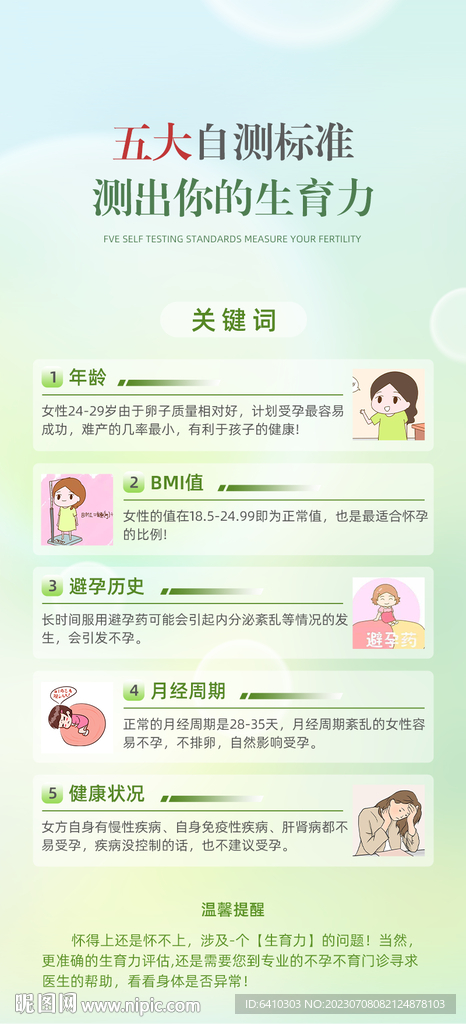 女性生育力自测