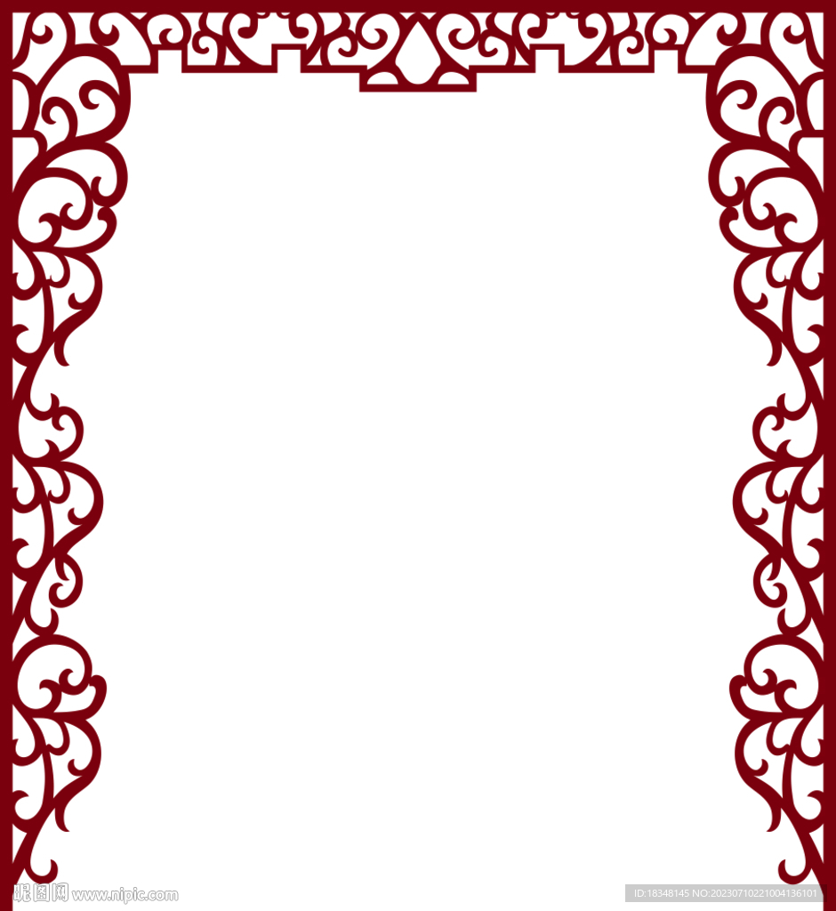 神龛装饰花纹边框