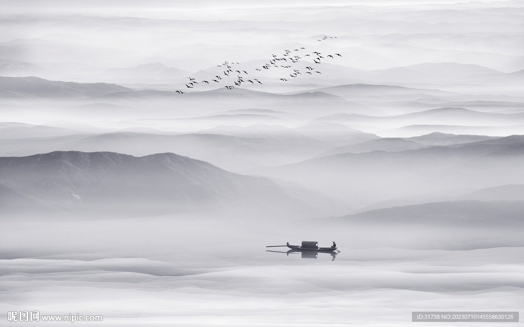 水墨山水画