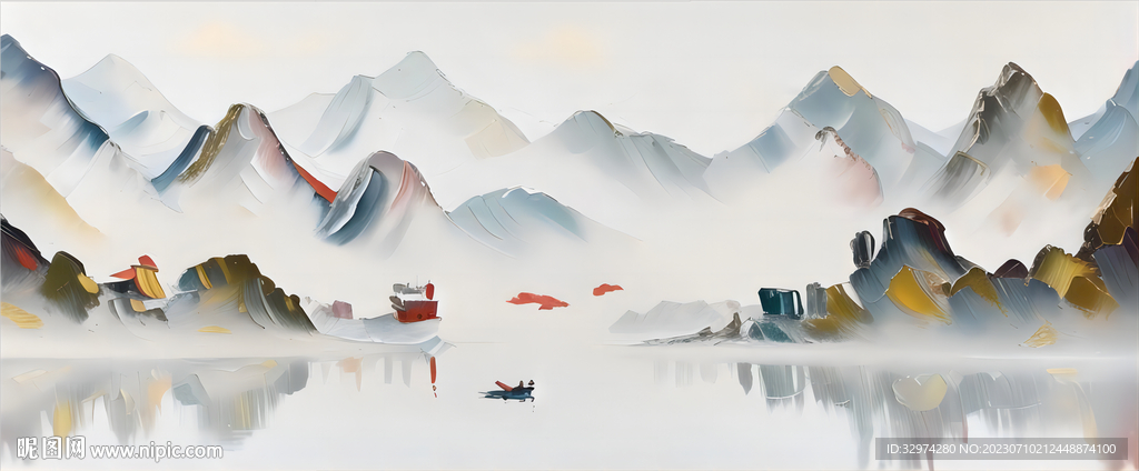 油画山水