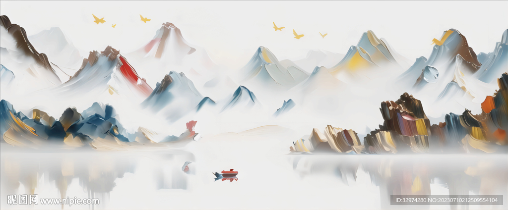 山水油画