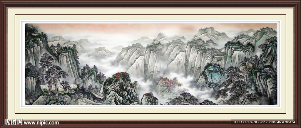 泰山风景画