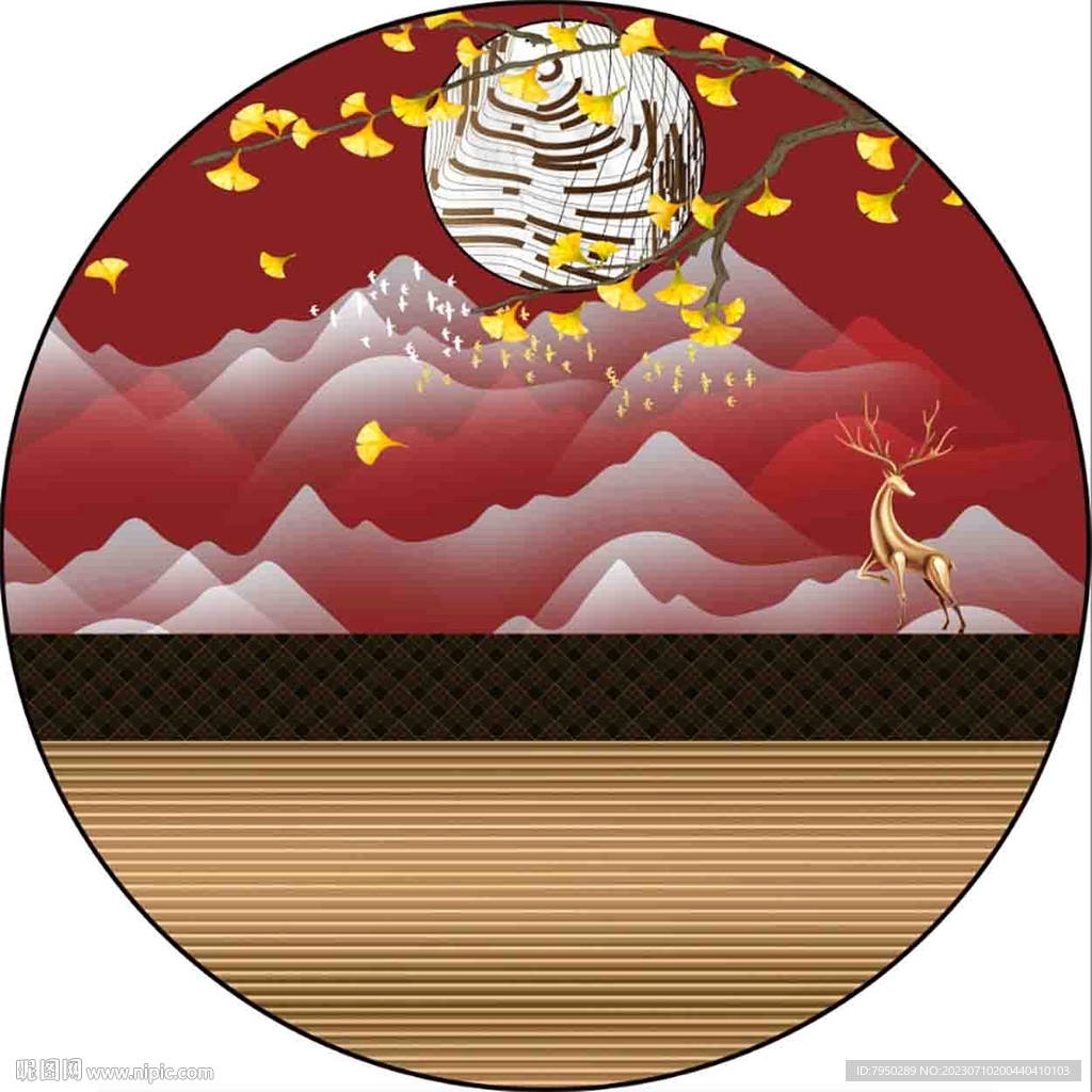 圆形装饰画